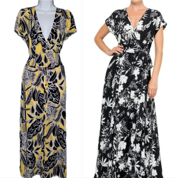 White House Black Market Dresses & Skirts - WHBM Yellow Maxi Dress